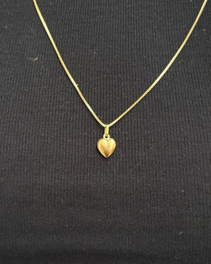 Yellow Gold Heart Pendant "Gabin"