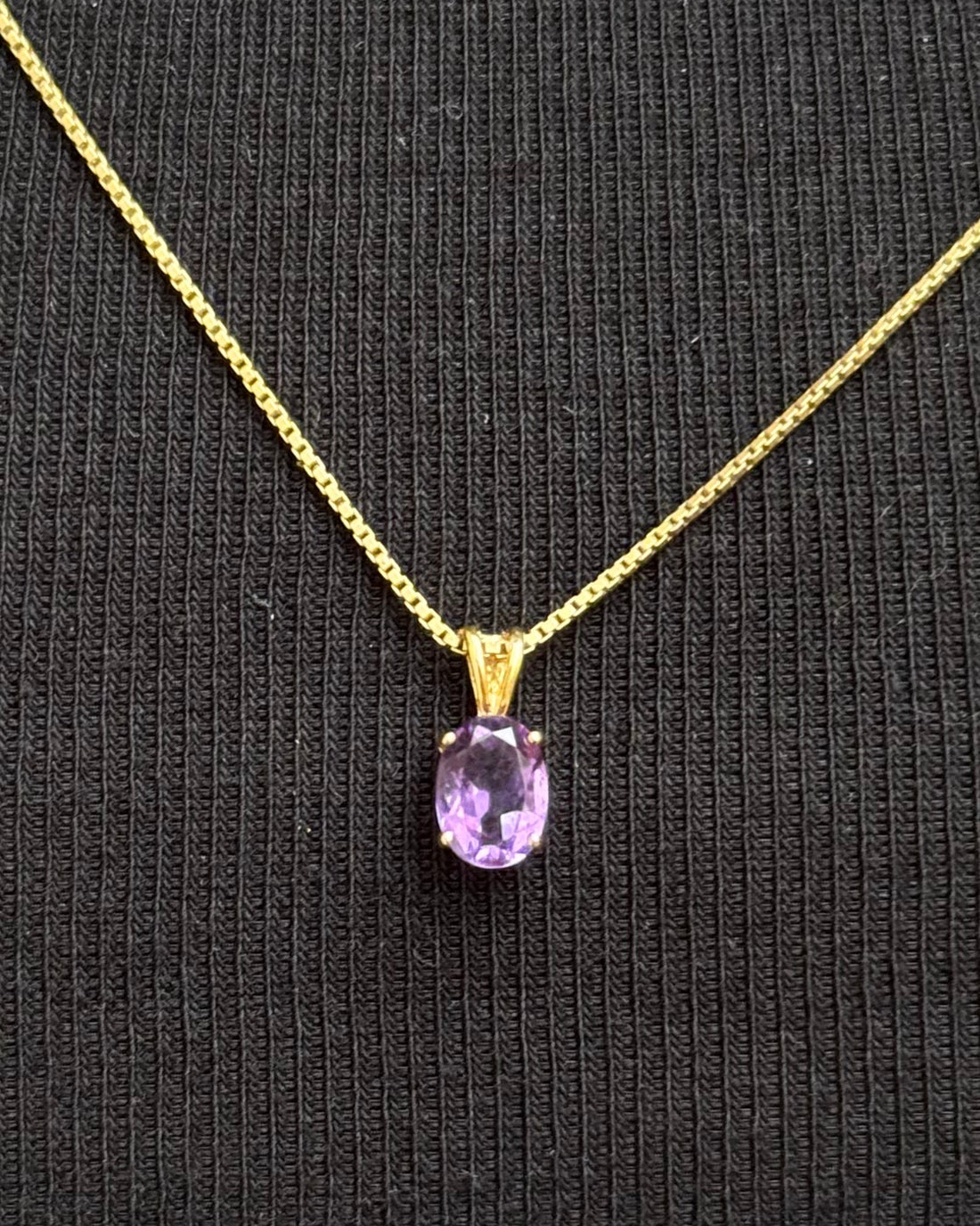 Pendentif Améthyste 0.68 carat "Lydie"
