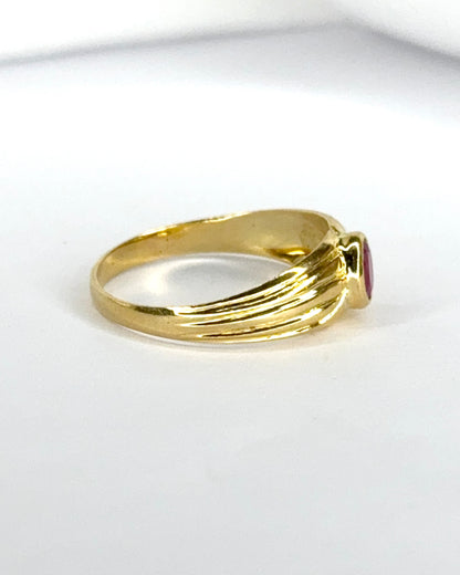 Ruby Bangle Ring "Sidney"