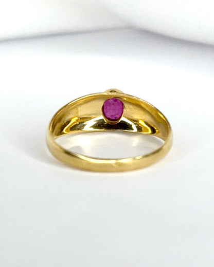 Ruby Bangle Ring "Sidney"