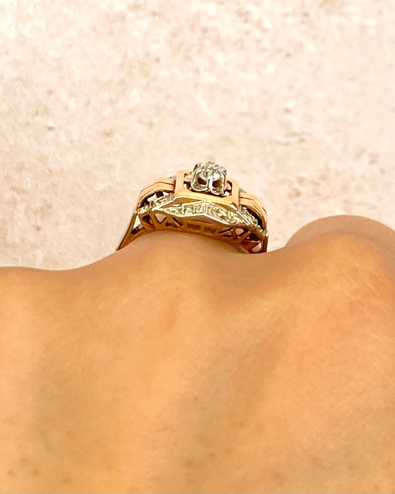 Tank Diamond Ring "Juliane"