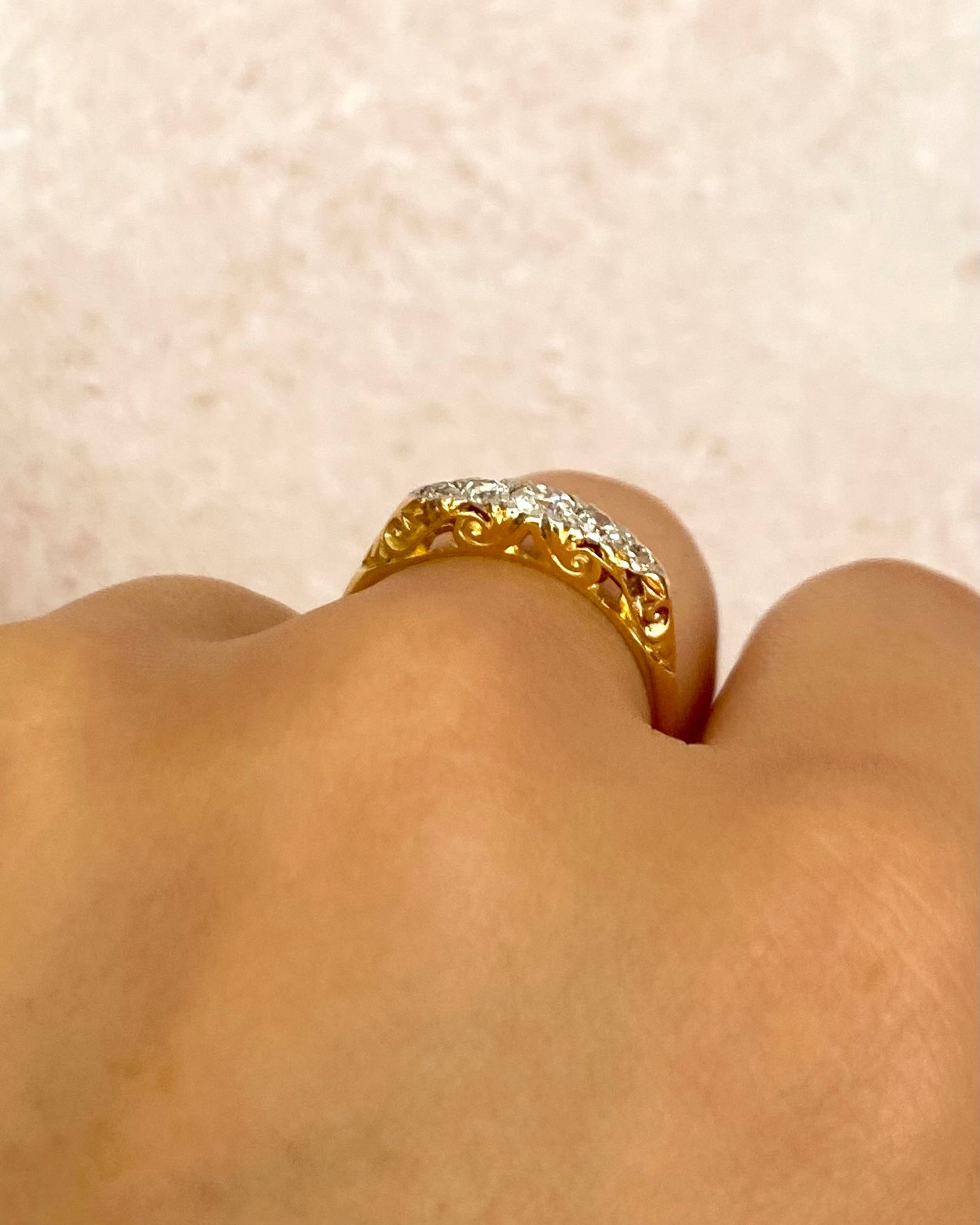 Bague Rivière Diamants 0.33 carat "Rahma"