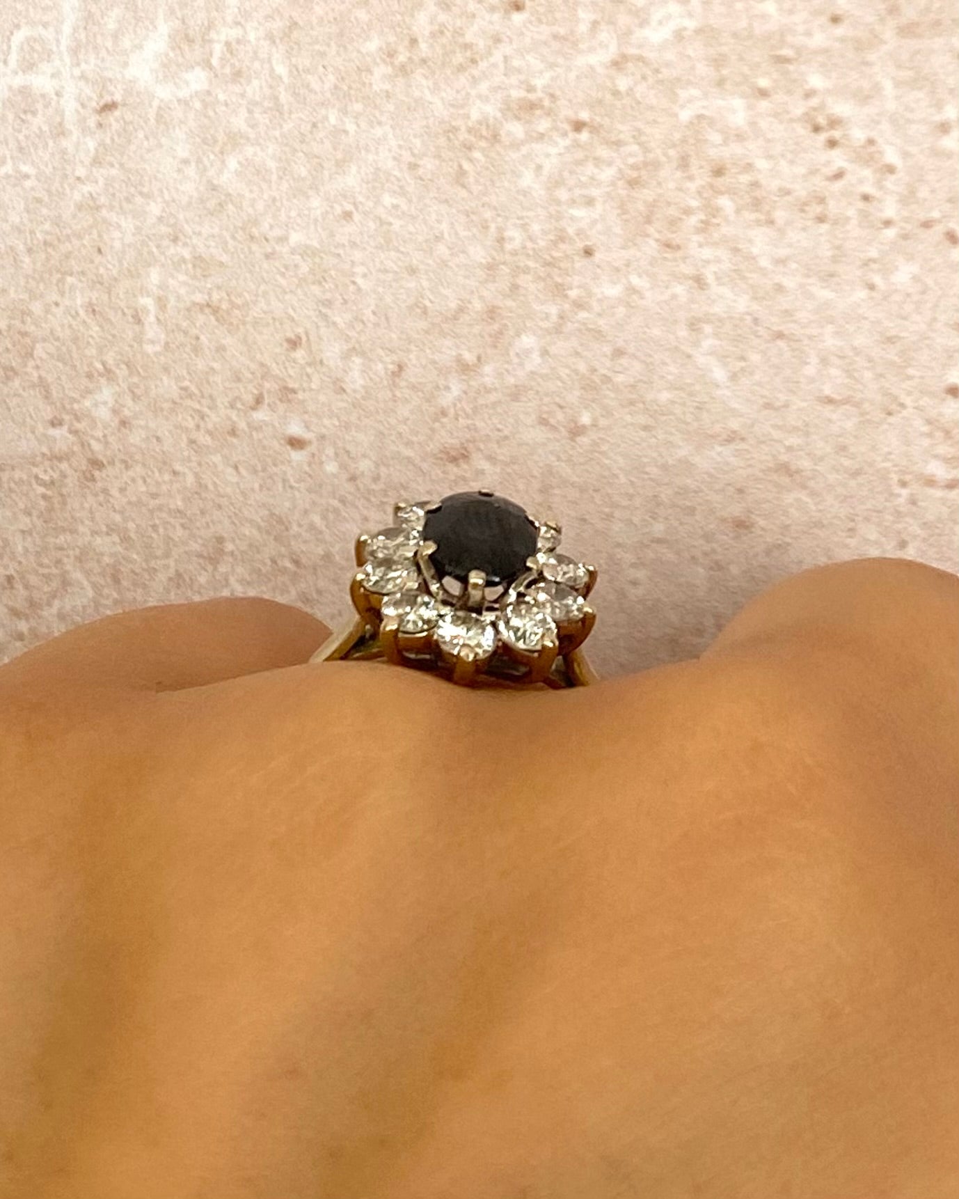 Bague Marguerite Saphir 1.52 carat &amp; Diamants 1 carat "Héloise"