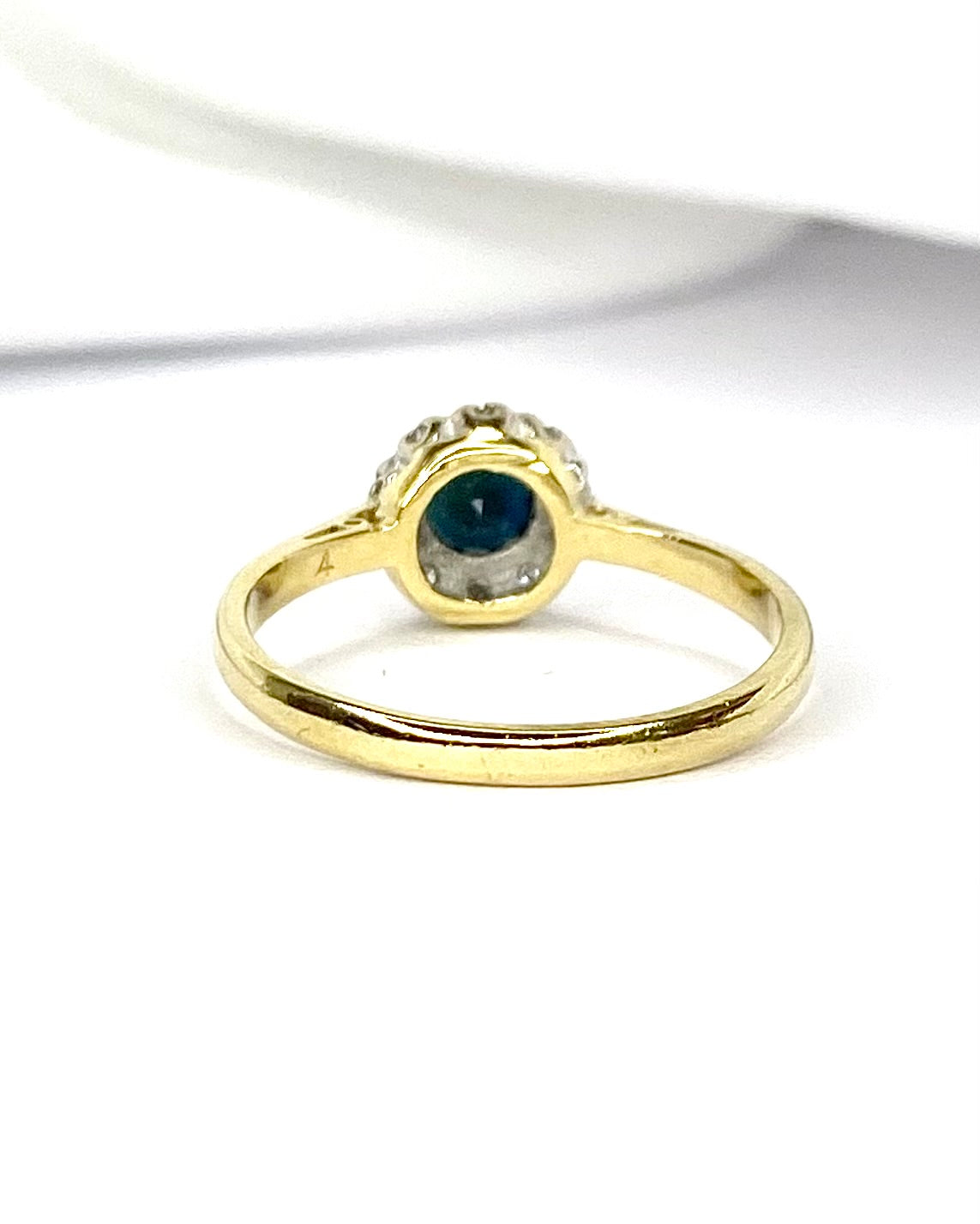 "Florine" Marguerite Sapphire &amp; Diamond Ring