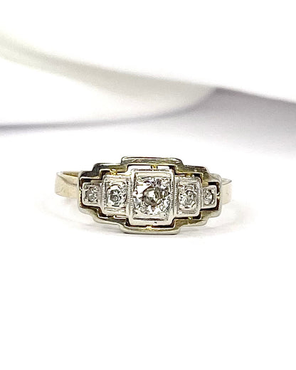 Art Deco Diamond Ring 0.32 carat "Alina"