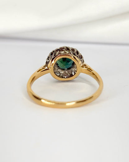 Anillo Marguerite Zafiro 1 quilate y Diamantes 0,20 quilates "Marilou"
