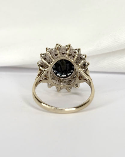 Anillo Marguerite Zafiro 2.85 quilates y Diamantes 0.32 quilates "Albane"