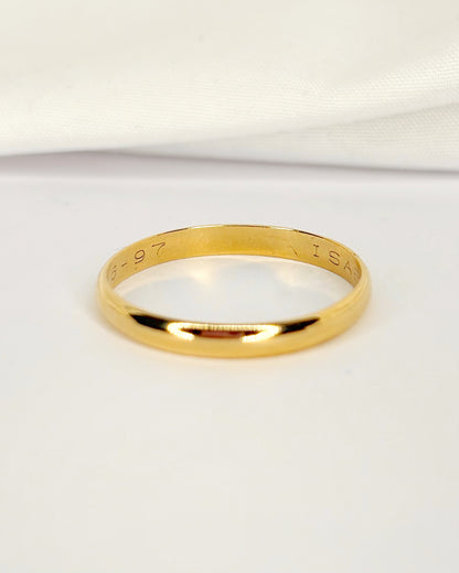 Alliance Or Jaune 18 carats 2.7 mm "Nelly"
