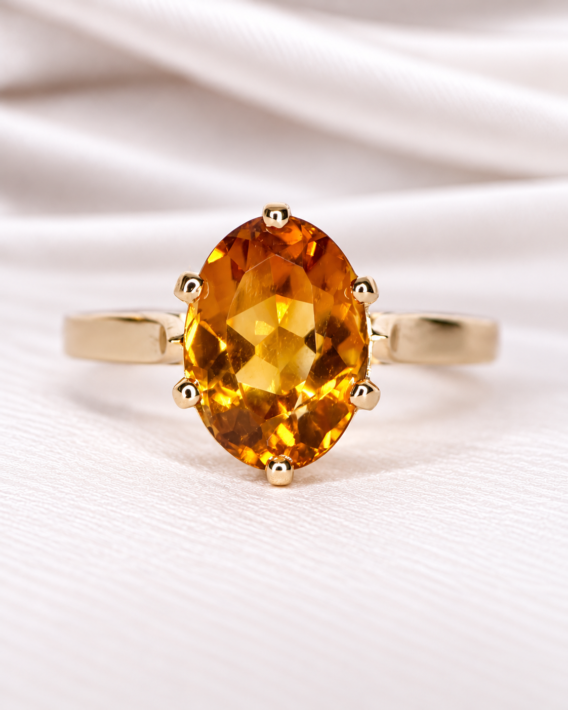 Anillo de cóctel de citrino de 2.35 quilates "Léandre"
