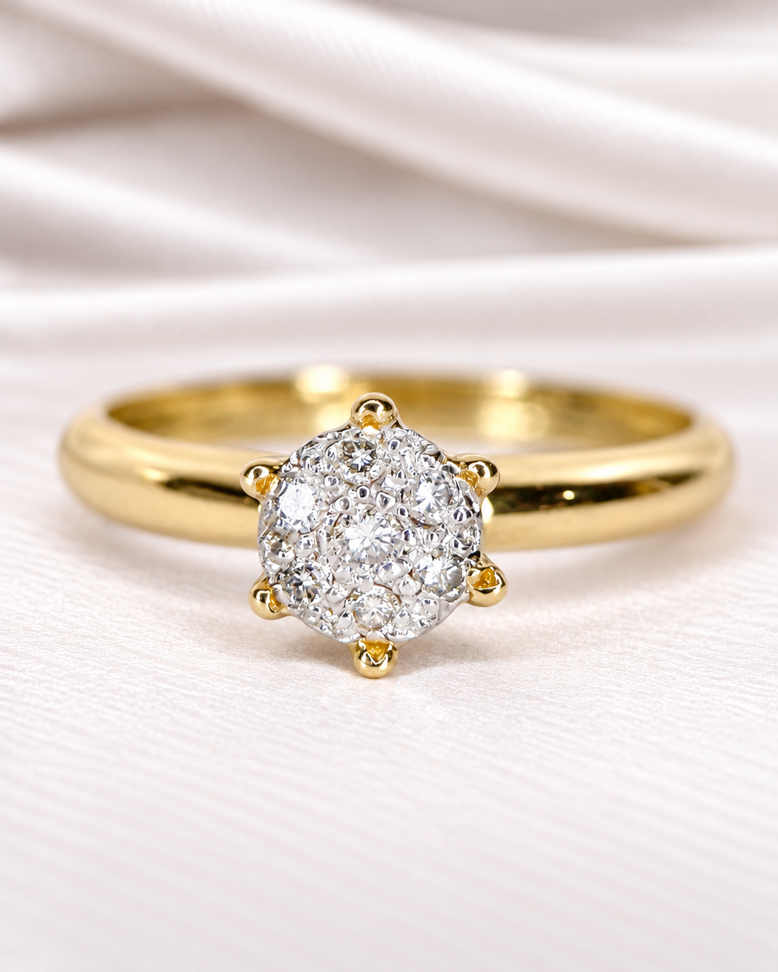 Bague Solitaire Diamants "Erine"