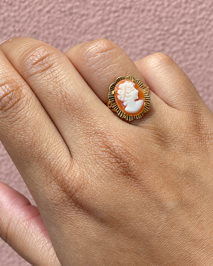 Anillo de cóctel camafeo «Lauriana»