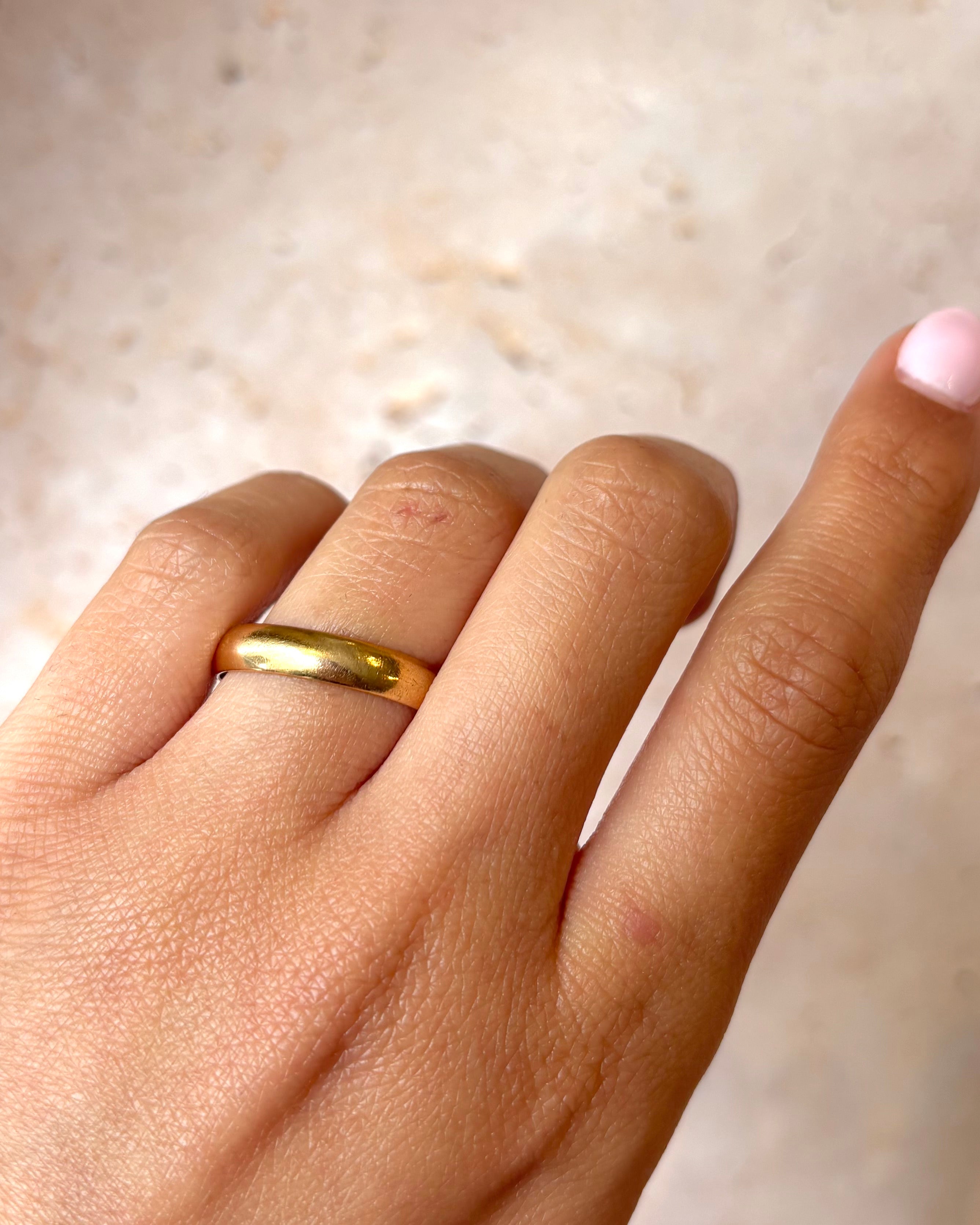 Alliance Or Jaune 18 carats 4.3 mm "Claudine"