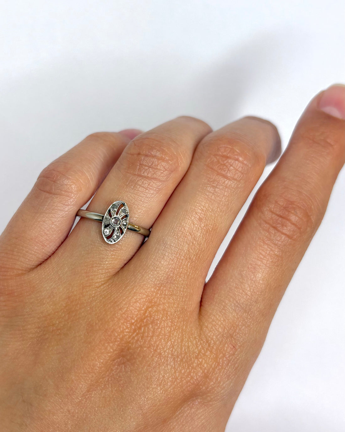 Bague Art-Déco Diamants "Alienor"