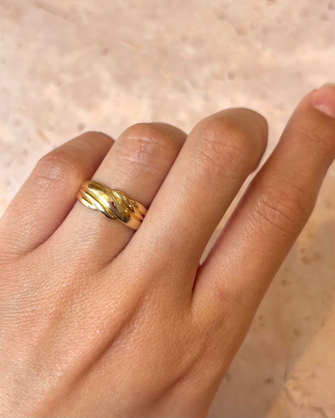 Bague Jonc Or Jaune 18 carats "Sylvine"