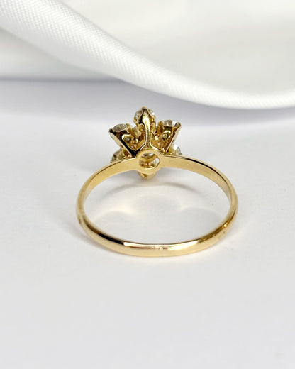 Bague Marguerite Diamants 0.68 carat "Océane"