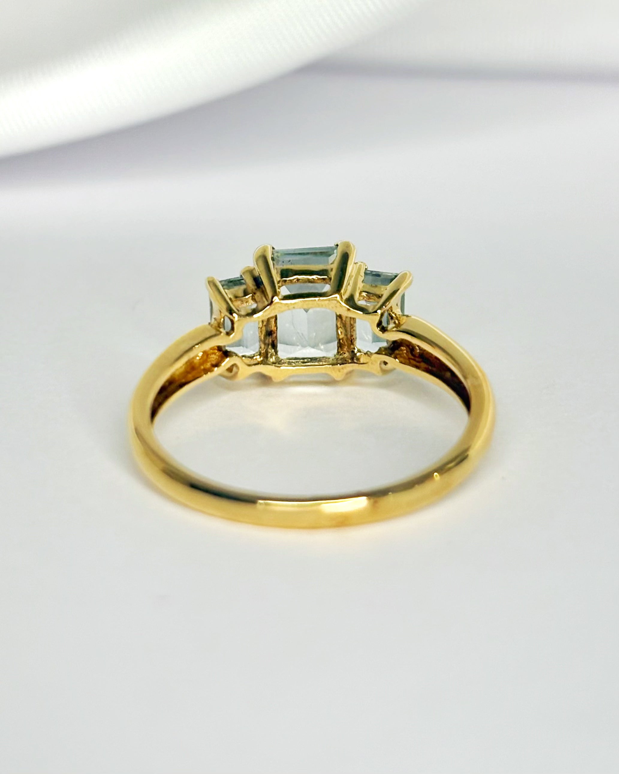 Bague Trilogie Aigues-Marines 1.65 carat "Paloma"