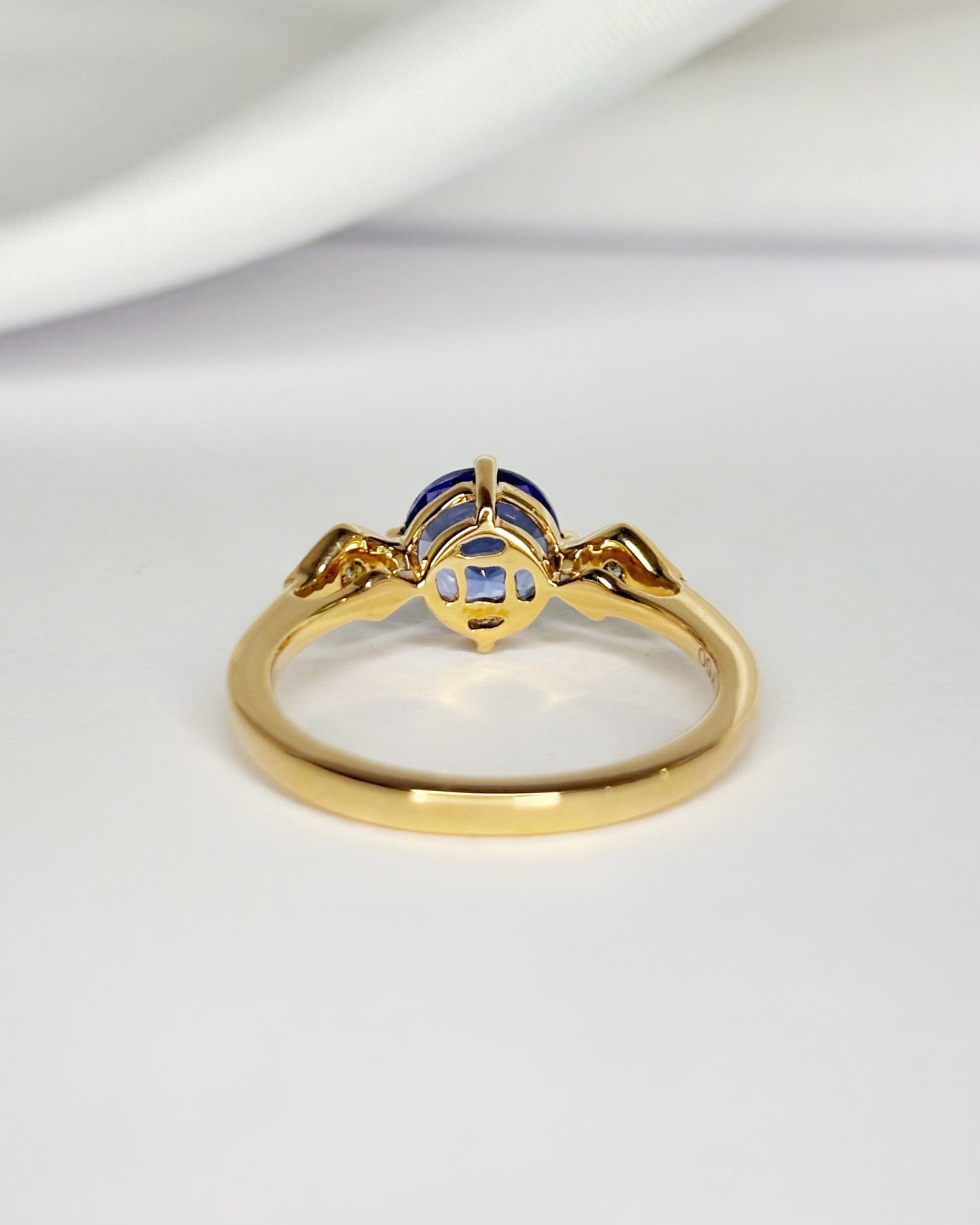 Bague Trilogie Tanzanite 1.17 carat &amp; Diamants "Lavigna"