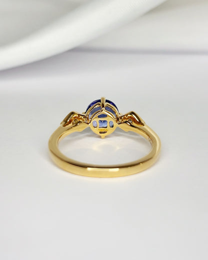 Bague Trilogie Tanzanite 1.17 carat &amp; Diamants "Lavigna"