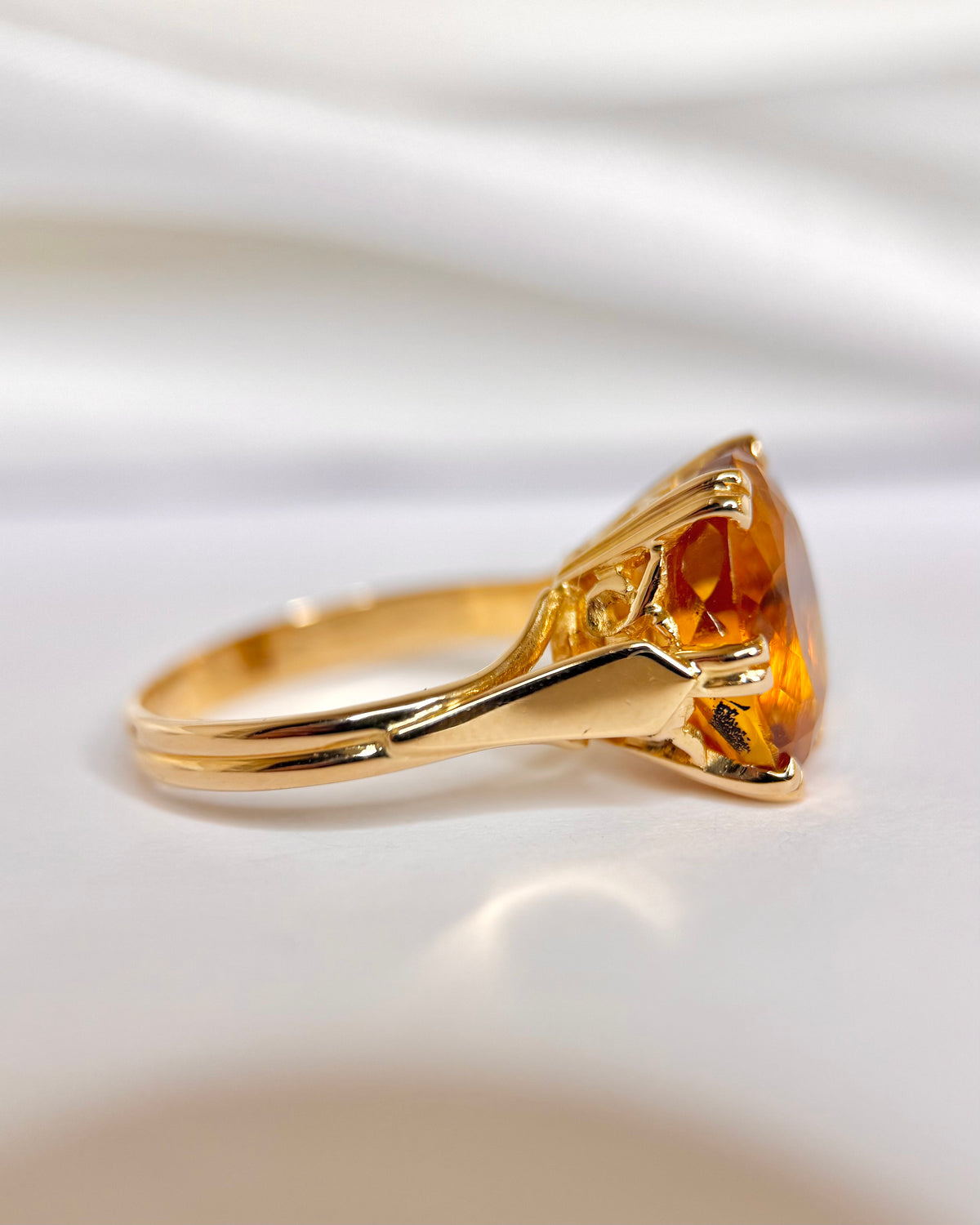 Bague Cocktail Citrine 3.60 carats &amp; or"Cyrielle"