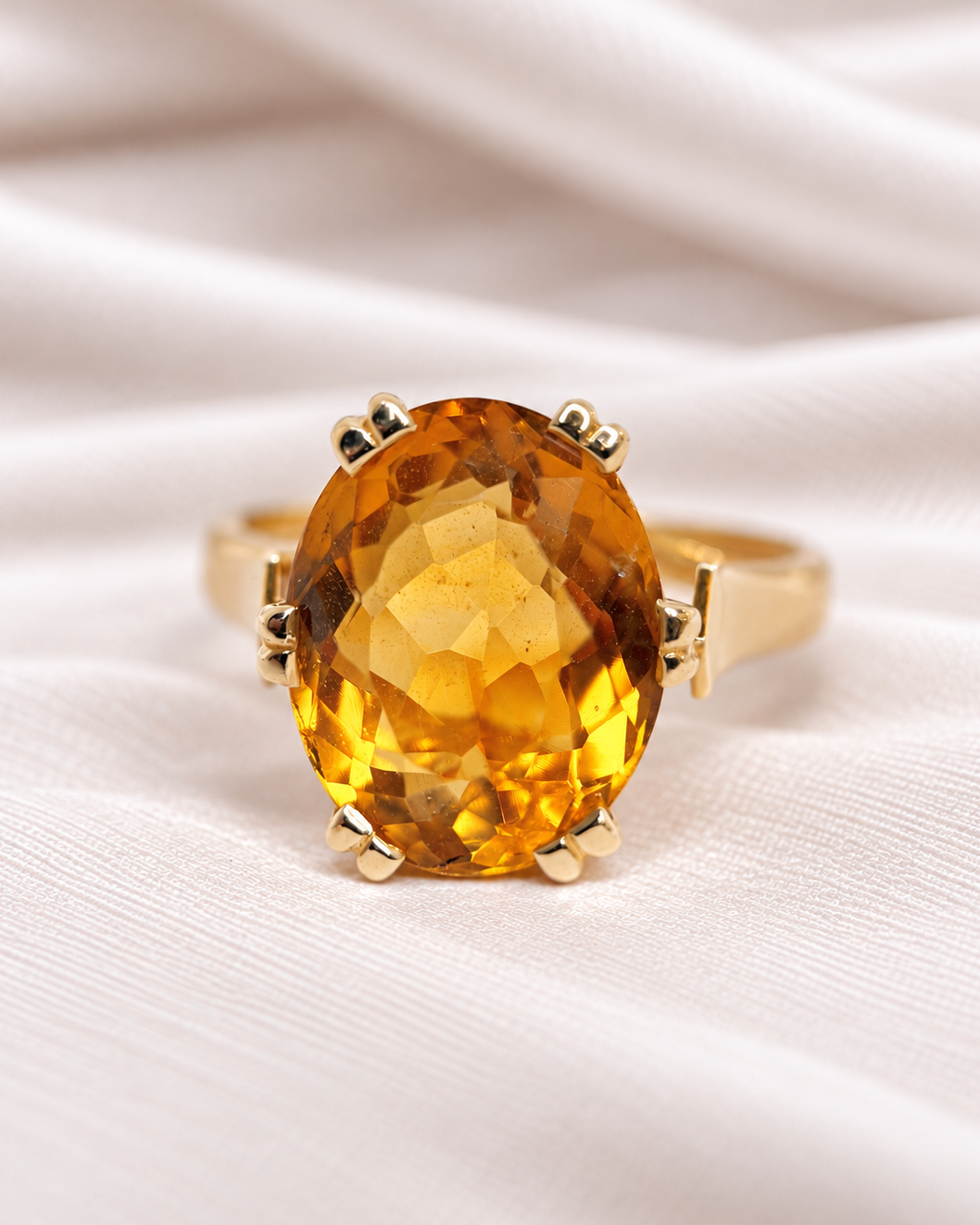 Bague Cocktail Citrine 3.60 carats &amp; or"Cyrielle"