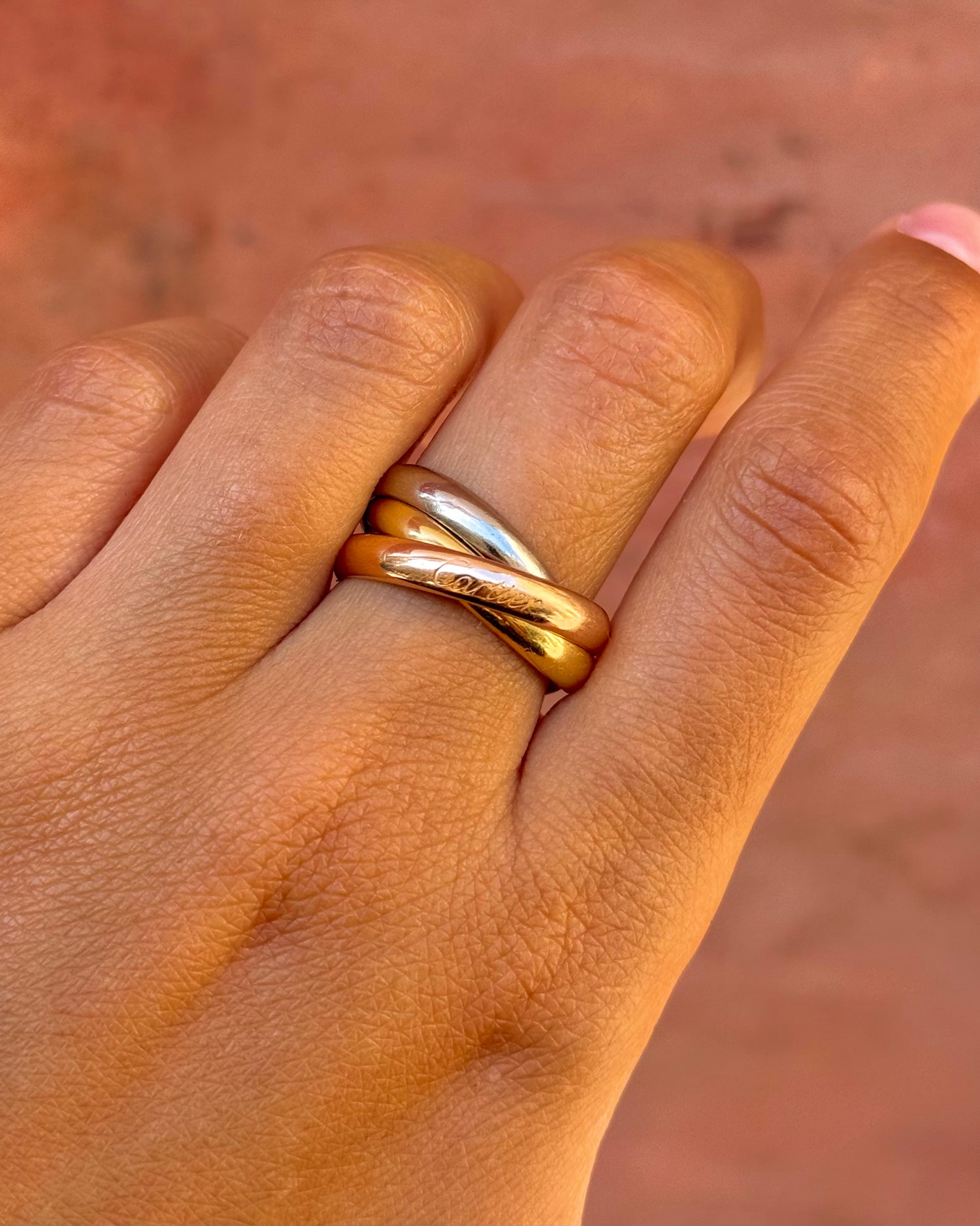 Cartier Trinity Three Golds Ring 9.27g "Trinity"