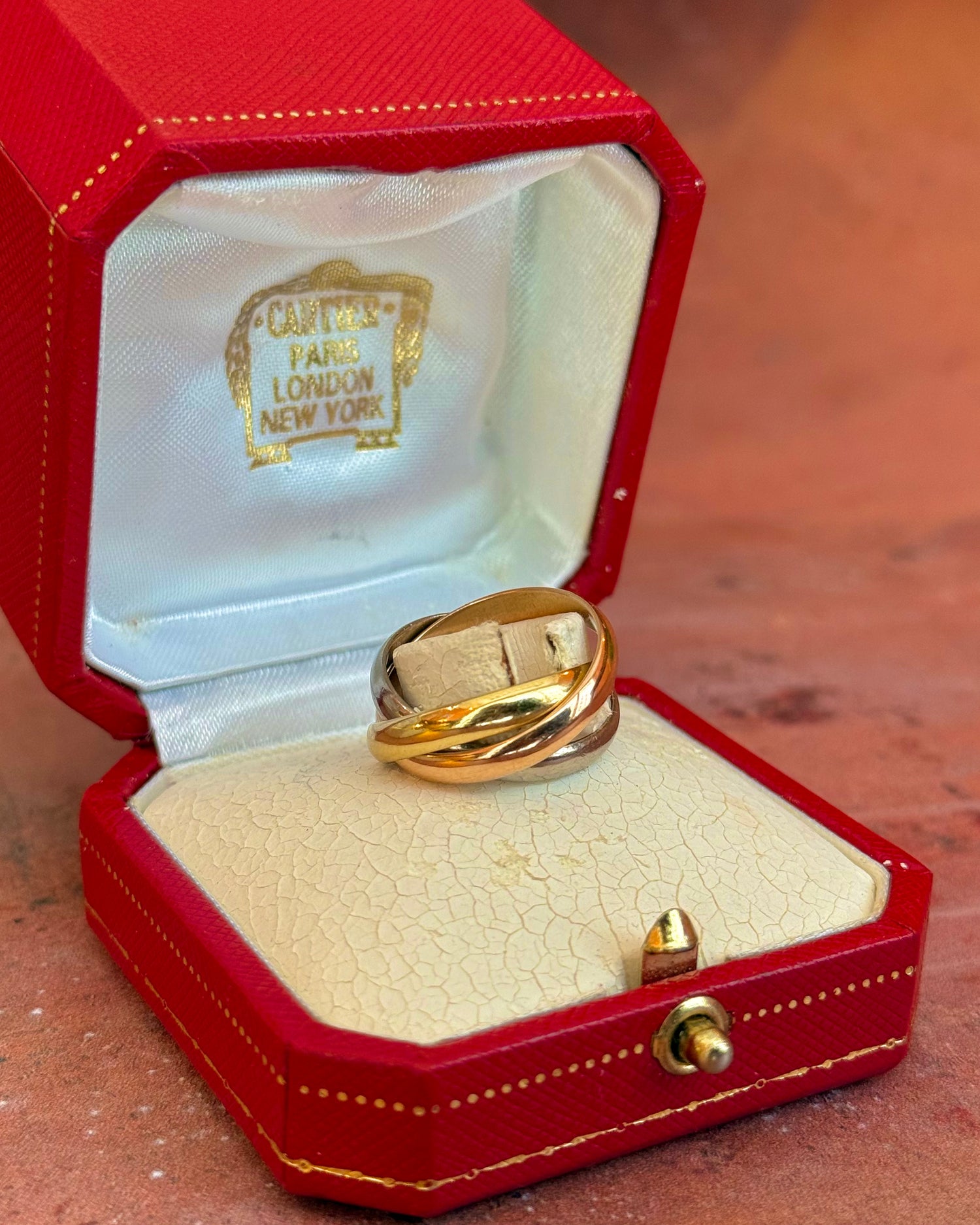 Cartier Trinity Three Golds Ring 9.27g "Trinity"