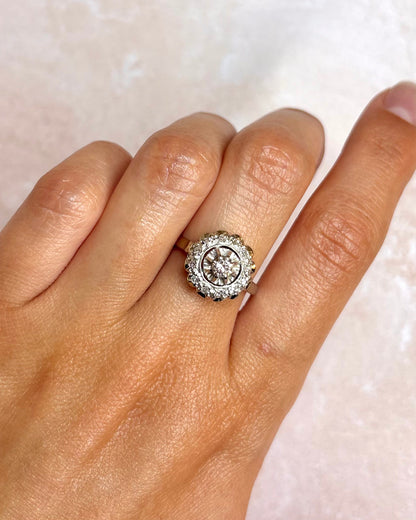 Bague Marguerite Diamants 0.27 carat "Cassandre"