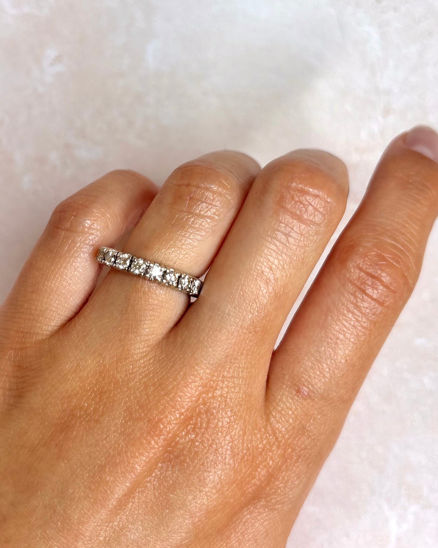 Demi-Alliance Diamants 0.84 carat "Eliane"