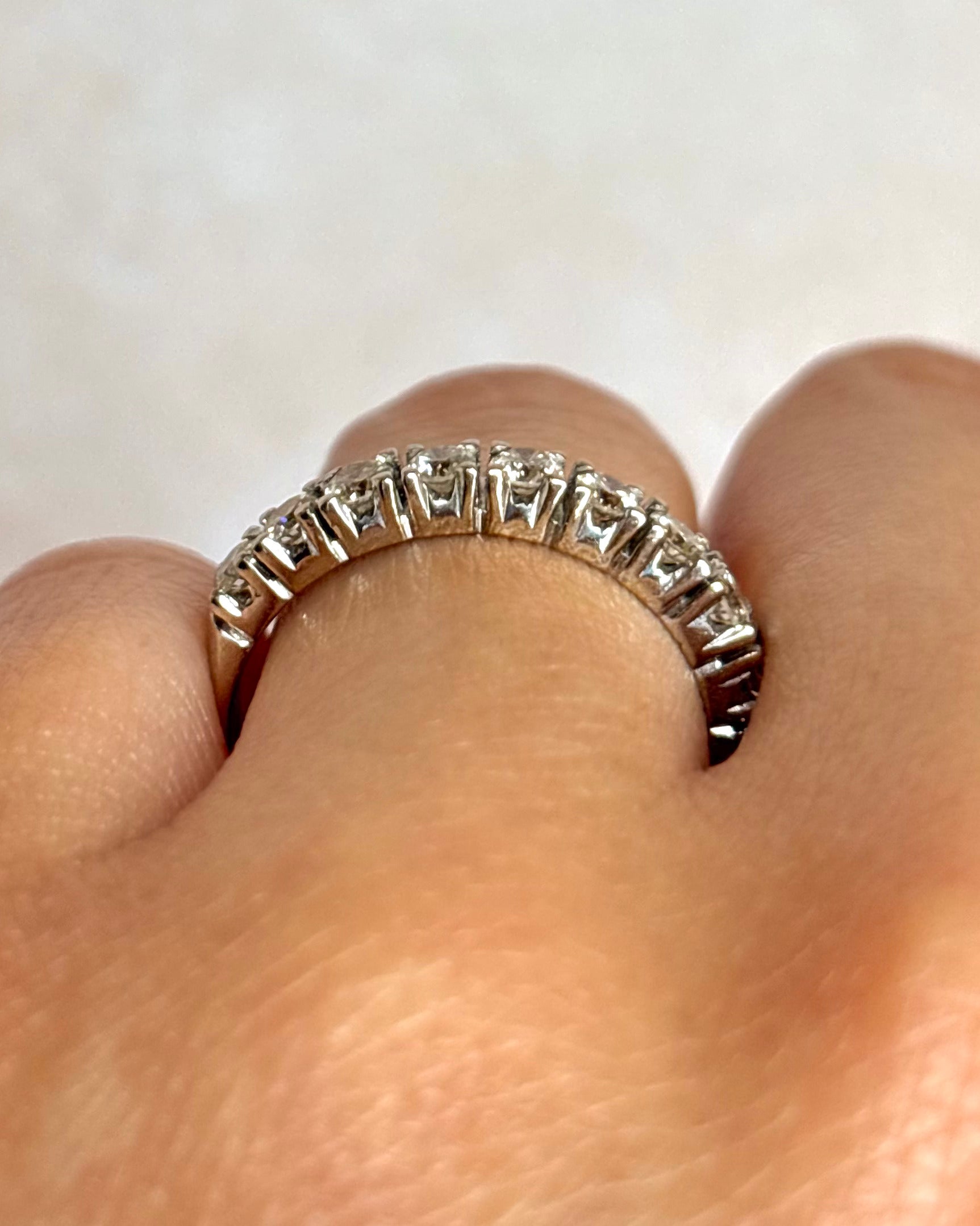 Demi-Alliance Diamants 0.84 carat "Eliane"