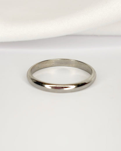 Bague Alliance Or Gris 18 carats 2.5 mm "Solale"