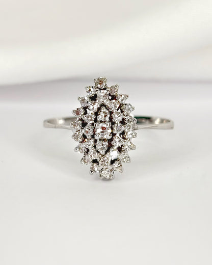 Bague Marguerite Diamants 0.38 carat "Priscilla"