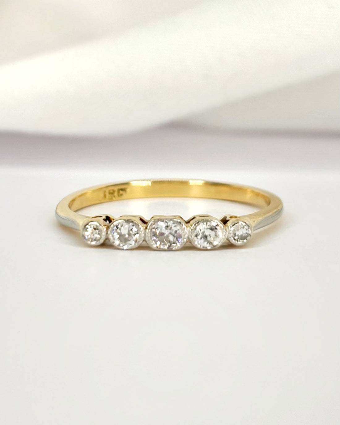 Bague Rivière Diamants 0.25 carat "Léna"