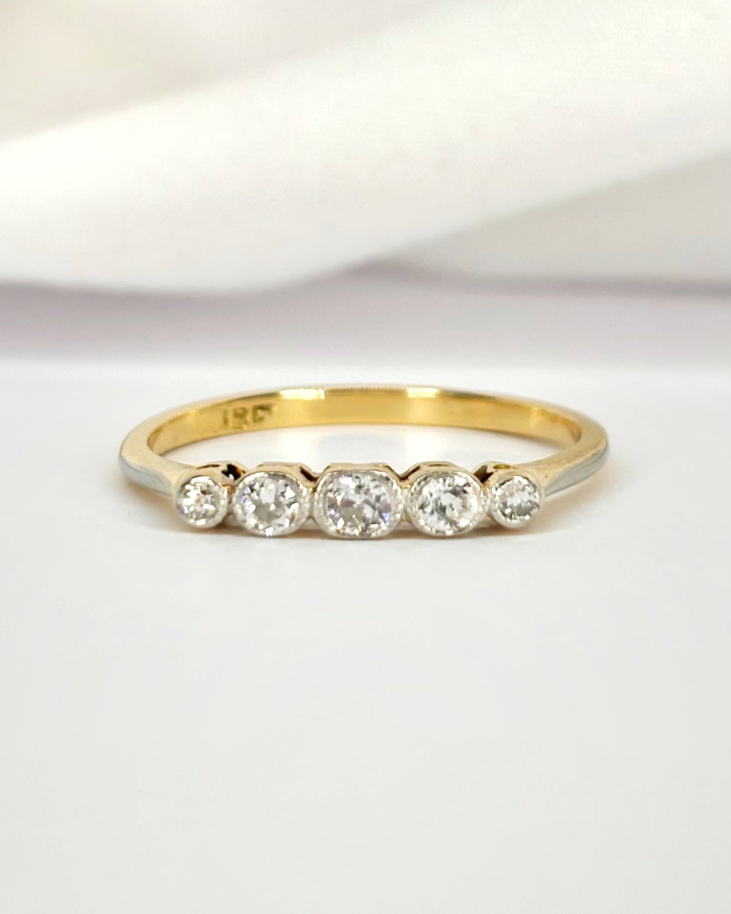 Bague Rivière Diamants 0.25 carat "Léna"