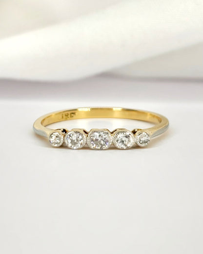 Bague Rivière Diamants 0.25 carat "Léna"