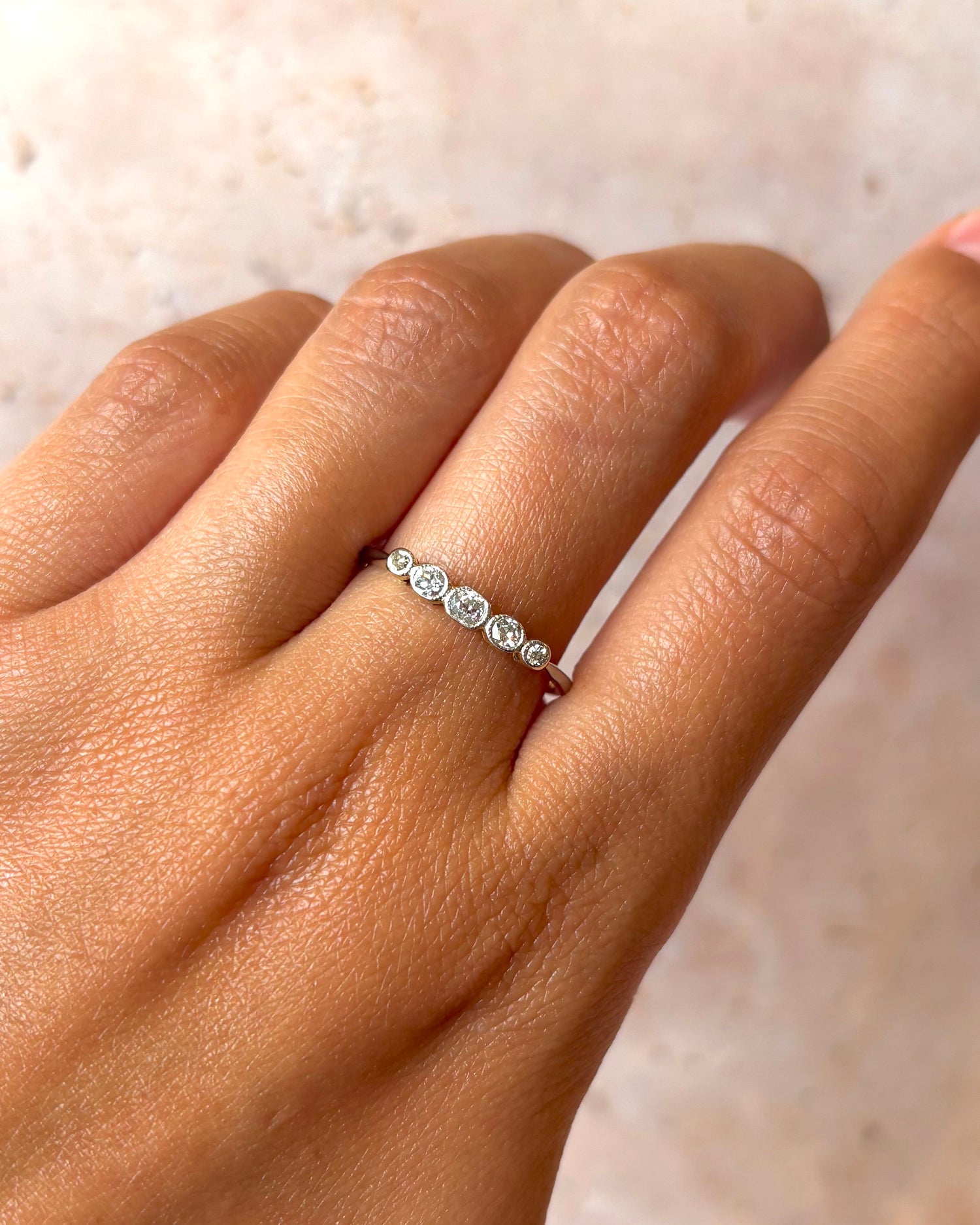 Bague Rivière Diamants 0.25 carat "Léna"