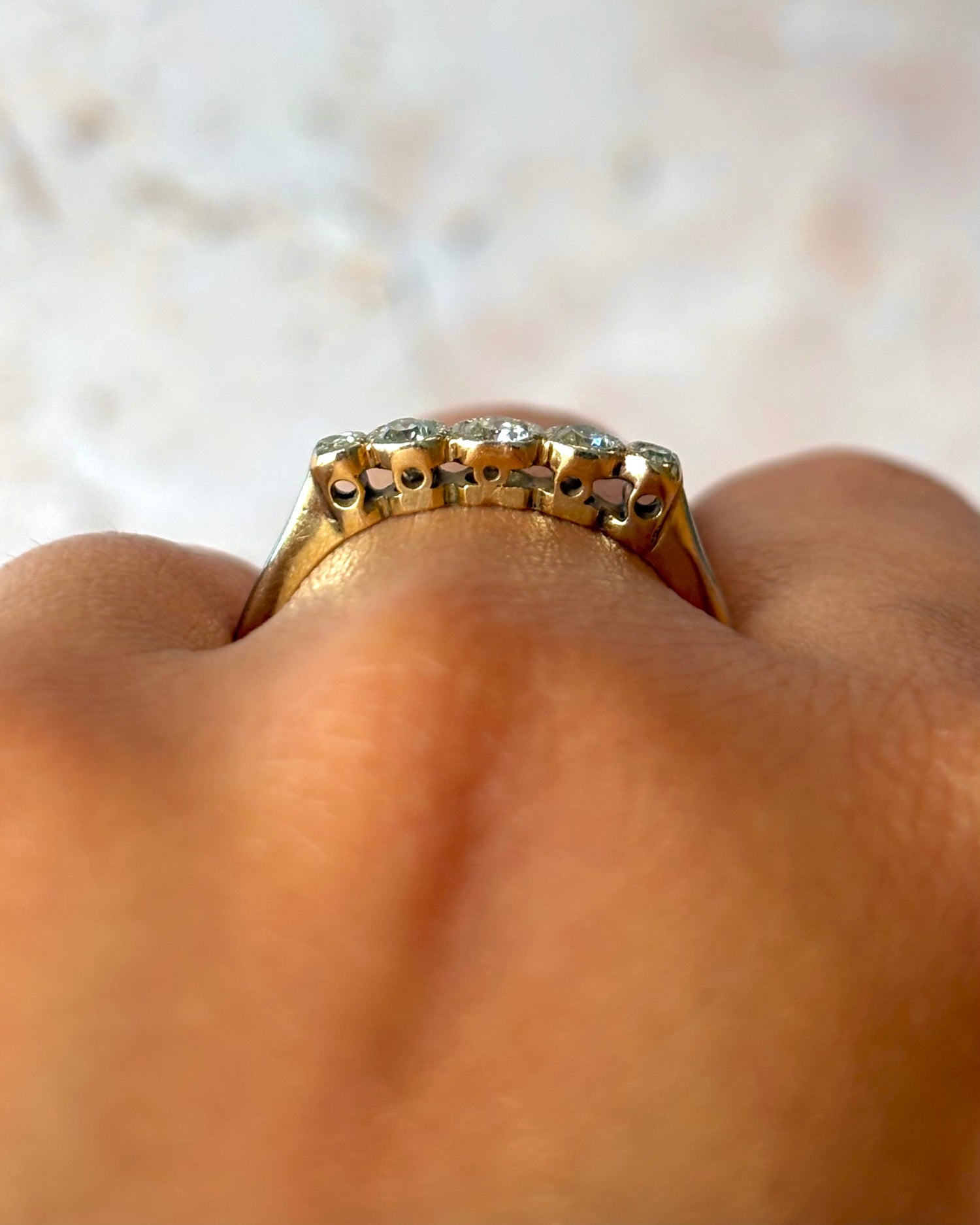 Bague Rivière Diamants 0.25 carat "Léna"