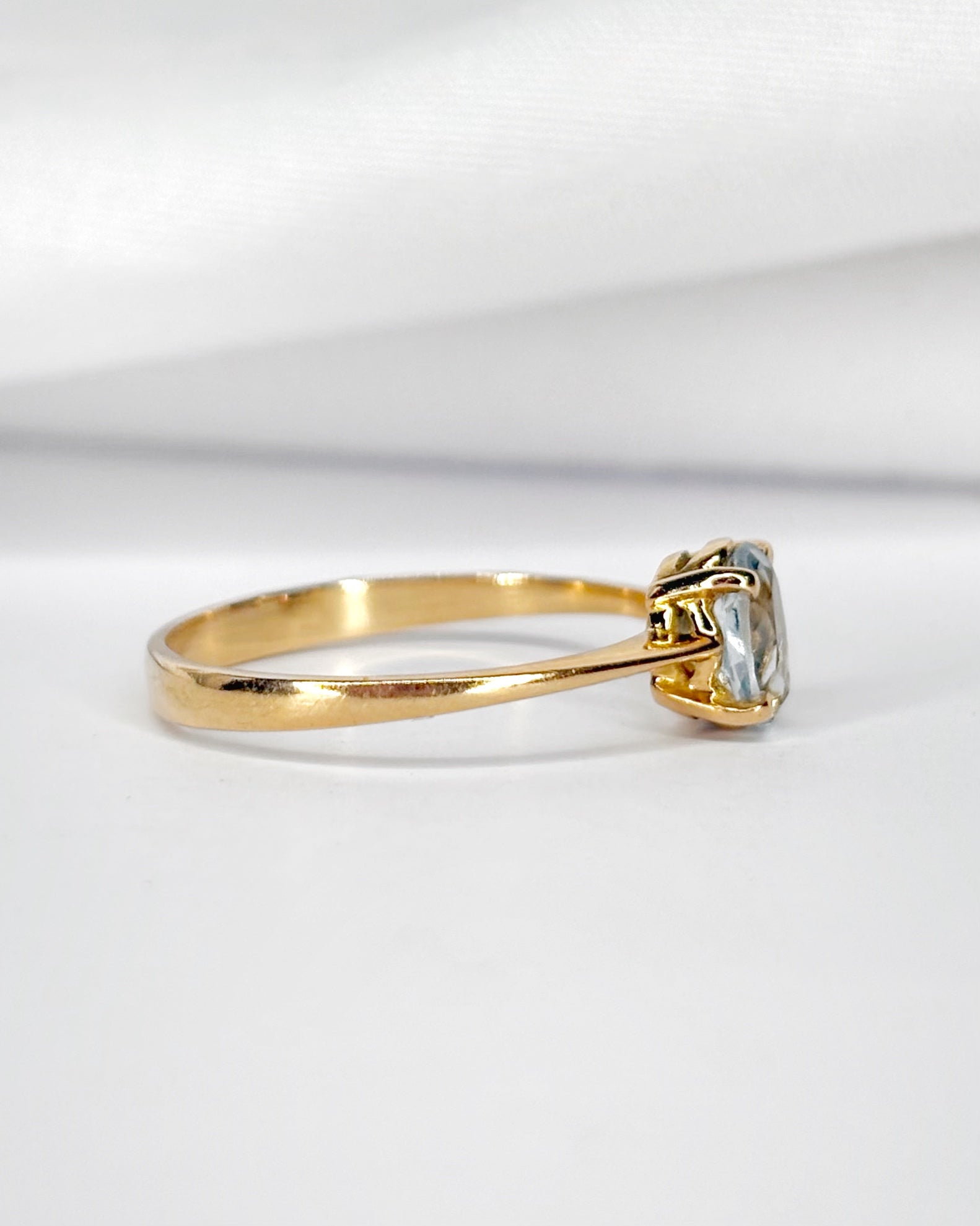 Bague Solitaire Aigue-Marine 0.40 carat "Naomie"