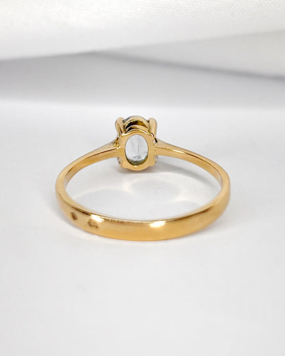 Bague Solitaire Aigue-Marine 0.40 carat "Naomie"