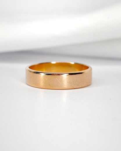 Bague Alliance Or Jaune Cuivré 18 carats 5mm "Antoine"
