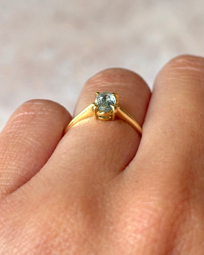Bague Solitaire Aigue-Marine 0.40 carat "Naomie"