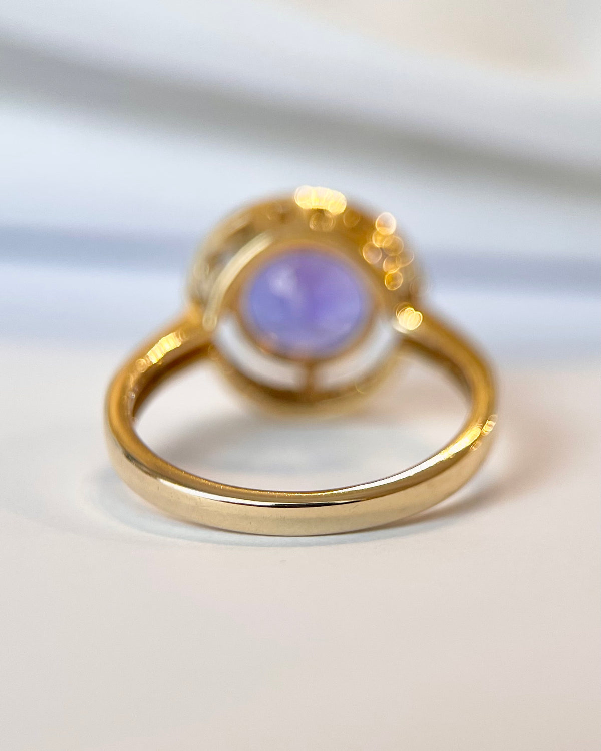 Bague Solitaire Tanzanite 2.30 carats &amp; Diamants 0.40 carat 4,59g "Iliana"