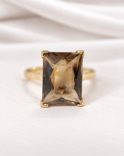 Bague Cocktail Quartz Fumé 4.92 carats "Elodie"