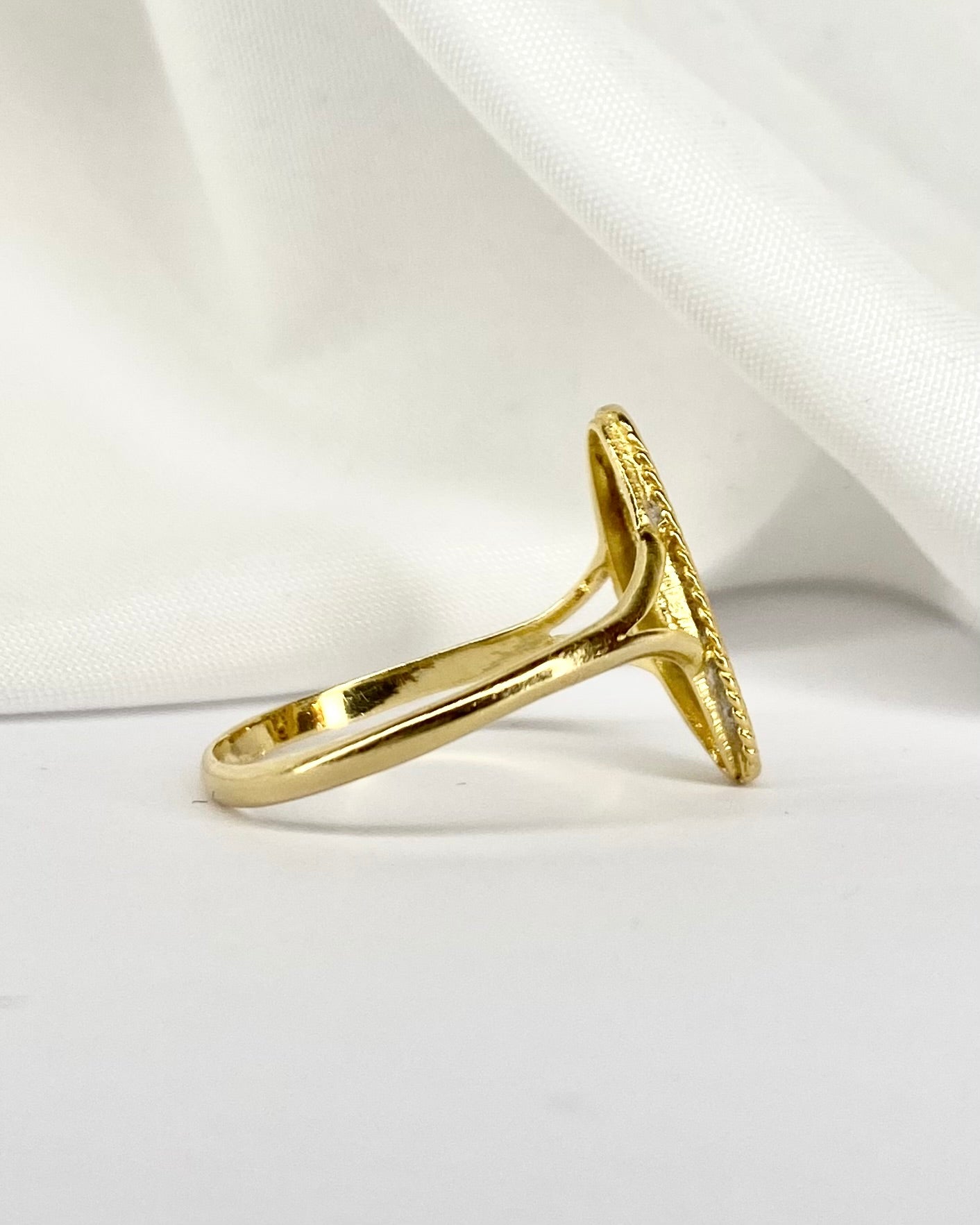 Bague Marquise Or Jaune &quot;Chiara&quot;