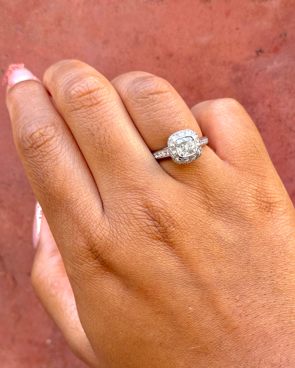 Art Deco-Style Diamond Ring 2.08 carats "Lison"