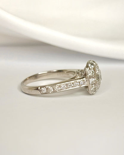 Art Deco-Style Diamond Ring 2.08 carats "Lison"