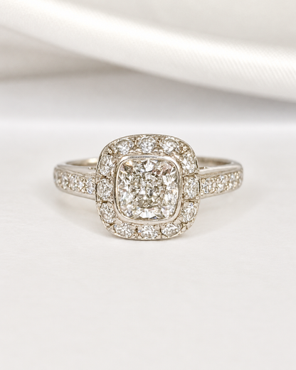 Art Deco-Style Diamond Ring 2.08 carats "Lison"