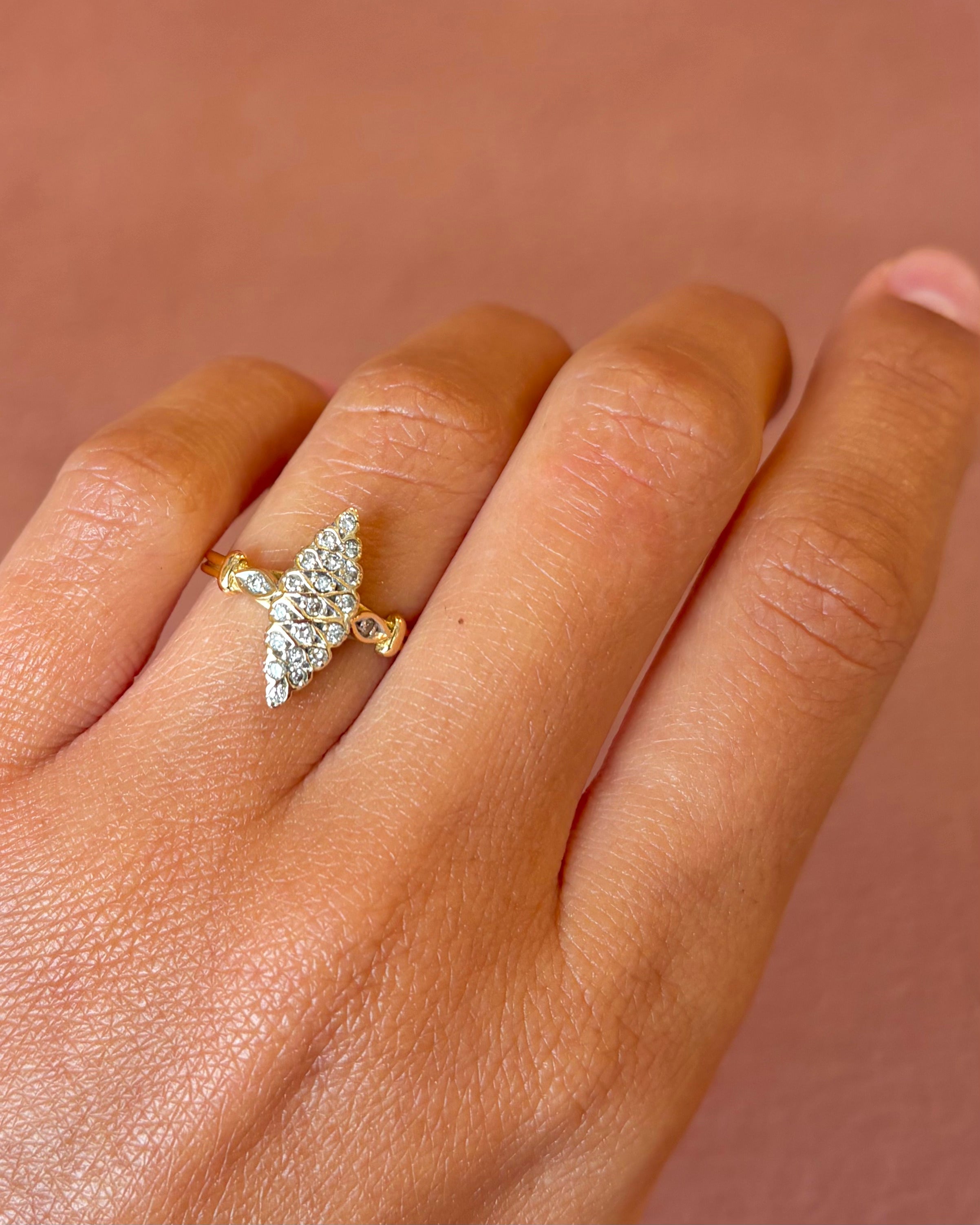 Anillo Marquesa de Diamantes de 0,42 quilates «Irène»