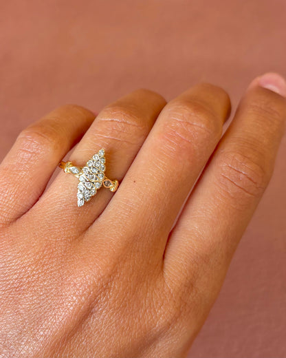 Anillo Marquesa de Diamantes de 0,42 quilates «Irène»