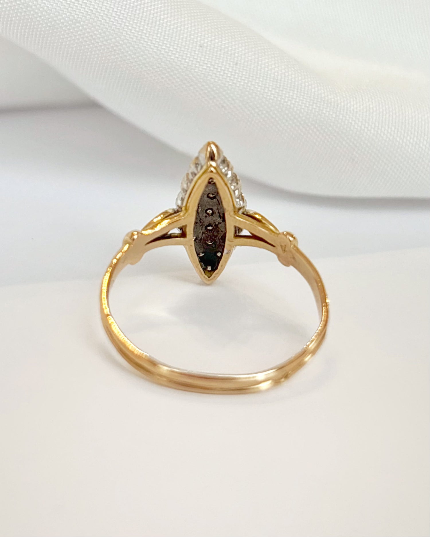 Anillo Marquesa de Diamantes de 0,42 quilates «Irène»