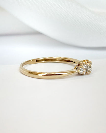 Anillo trilogía de diamantes «Alice»